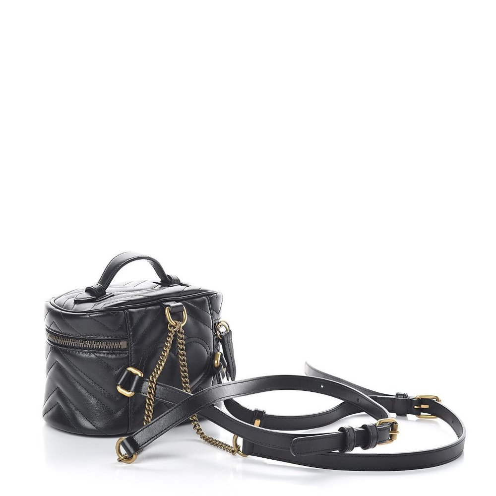 Gucci GG Marmont Matelasse Mini Backpack in Black NEW WITH DUSTBAG - Picture 4 of 14